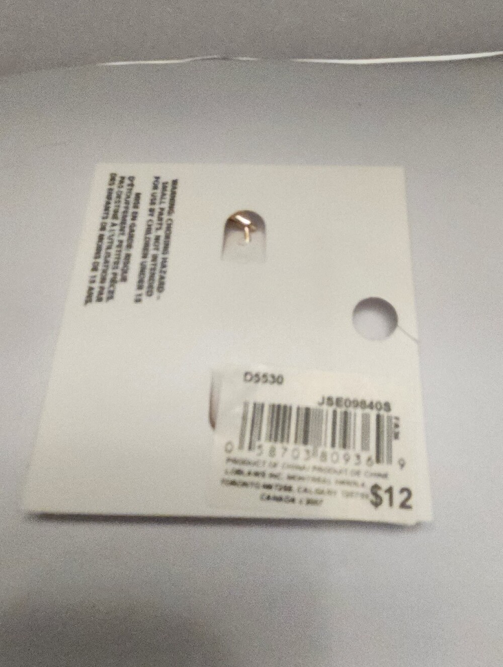 Joe Fresh Rose Gold Oval Link Hoop Earrings NEW - Picture 2 of 2